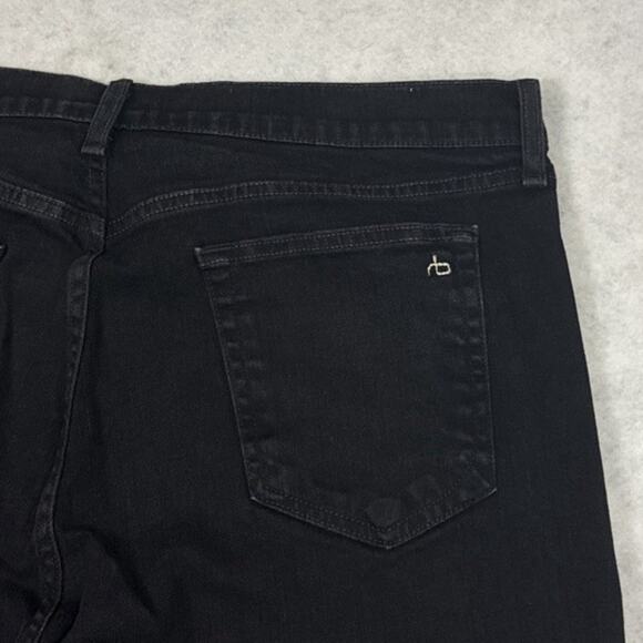 Rag & Bone Jeans Mens Size 38 Black Standard Issue Fit 3 Classic Straight Leg - Picture 10 of 14